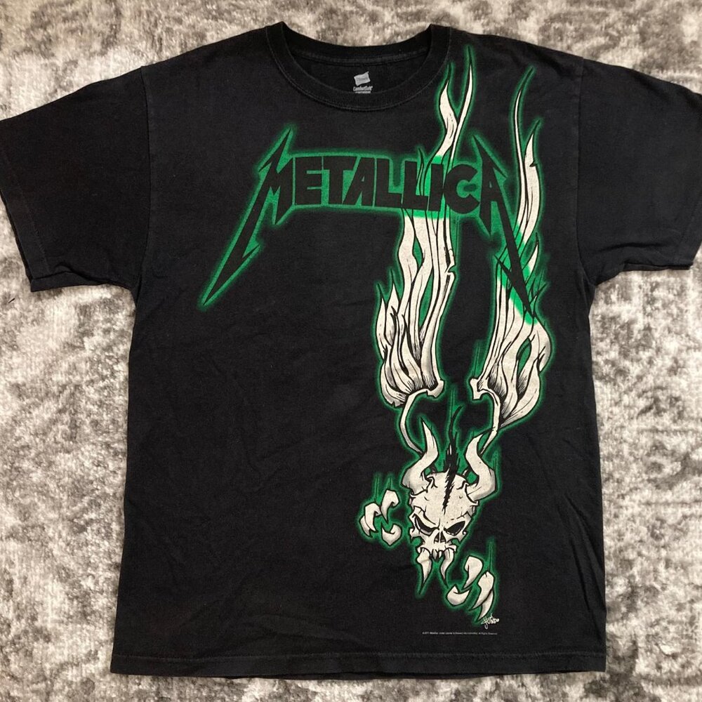 NWT Metallica Men's Short Sleeve Graphic Black T Shirt Full Size